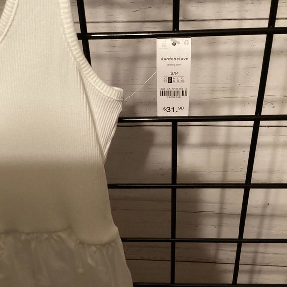 Contrast Skirt Tank Dress B273 - Picture 2 of 3